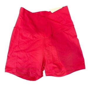 Offline by Aerie Red High-Waisted Shorts